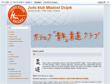 Tablet Screenshot of judo-mladost.com